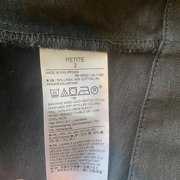 Banana Republic Linen Tank & Skirt set Black NEW - Picture 9 of 15